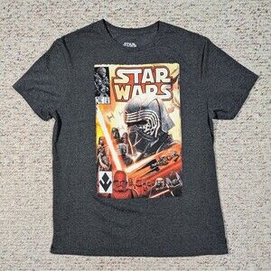 Star Wars T-Shirt Kylo Knights of Ren Comic Book Tee Mens LARGE Charcoal Gray